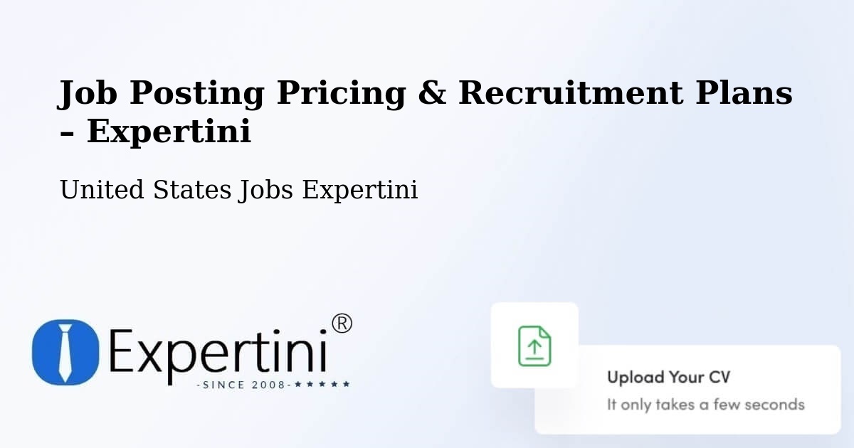 Job Posting Pricing & Recruitment Plans – Fitzgerald - Fitzgerald, United States Jobs Expertini